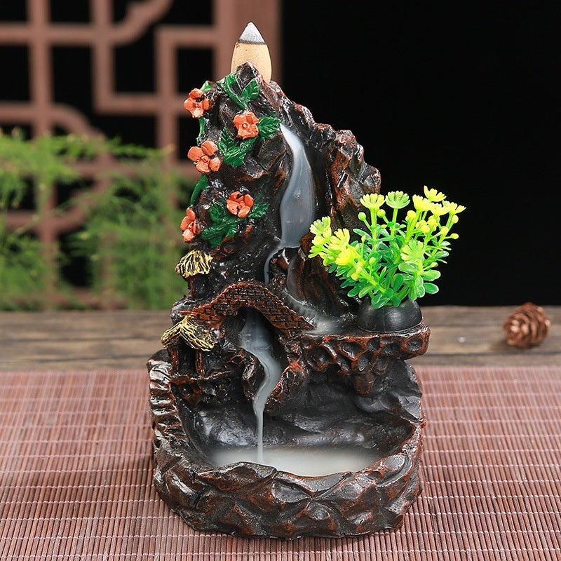 Hair Resin Censer Crafts Resin Decorations Creative Backflow Incense Burner Joss-stick Incense Coil Incense Holder Incense Holder