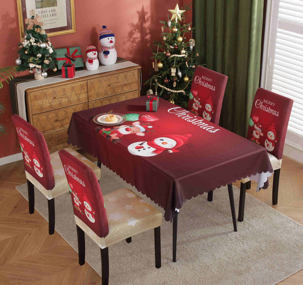 Waterproof And Oil-proof Christmas Tablecloth