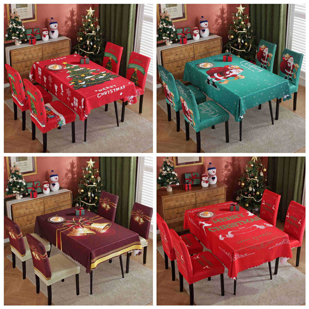 Waterproof And Oil-proof Christmas Tablecloth