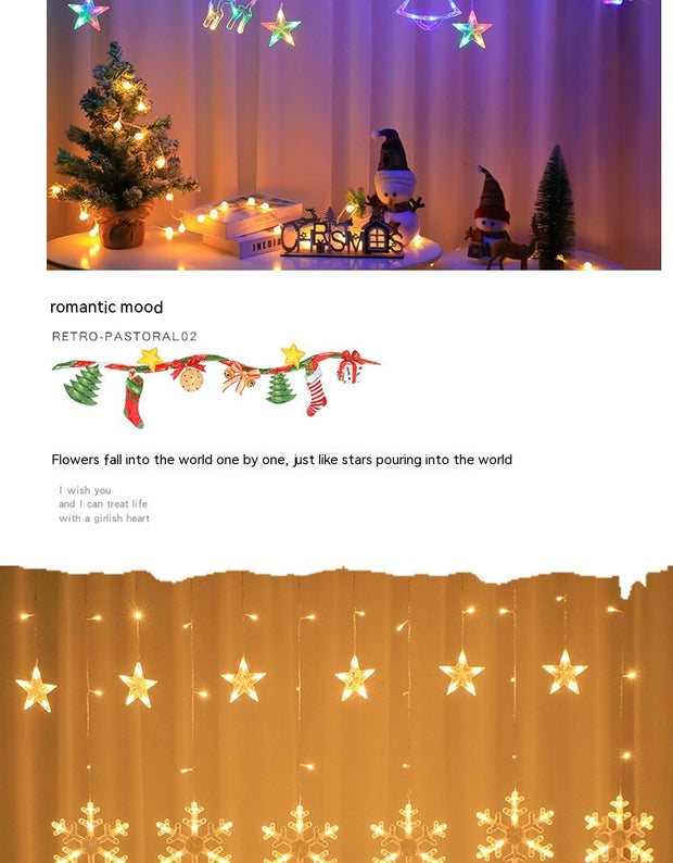 Christmas Combination Curtain Lamp Room Bedroom Lighting Chain