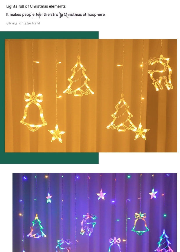 Christmas Combination Curtain Lamp Room Bedroom Lighting Chain