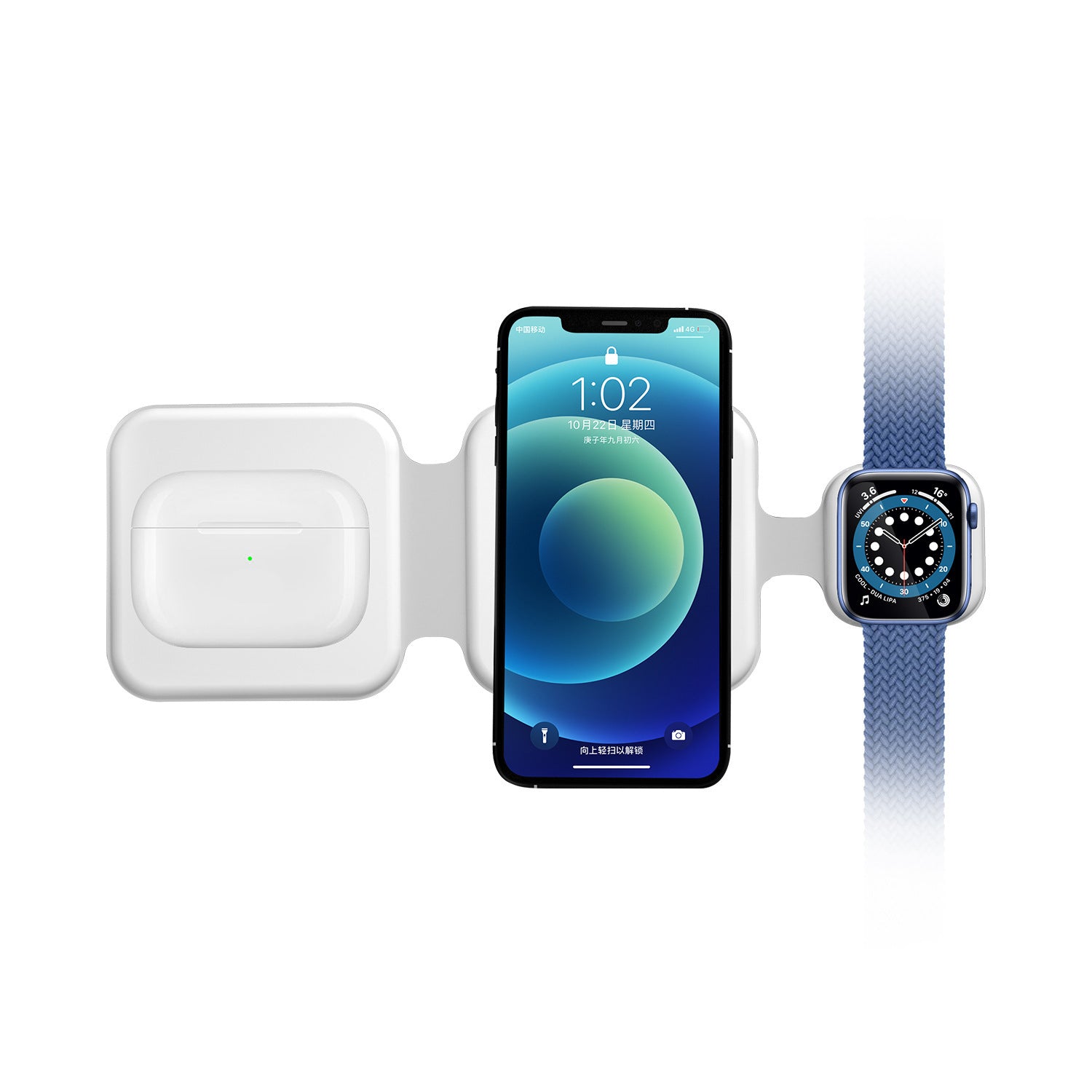 3 In 1 Magnetic Foldable Wireless Charger Station