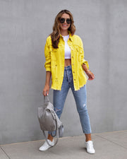 Fashion Ripped Jacket