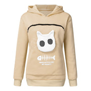 Hoodie Sweatshirt With Cat Pet Pocket