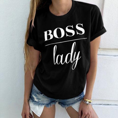 Summer Fashion Casual Letter Printed T-shirt