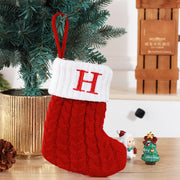 Cute Letters Christmas Wool Knitted Socks