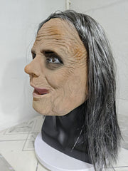 Halloween Granny Mask Latex Headset