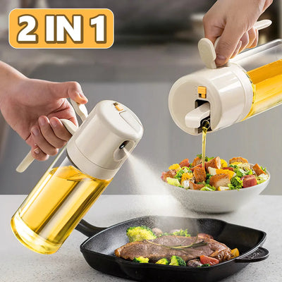 2 In 1 Oil Sprayer Bottle BBQ Cooking Oil Dispense