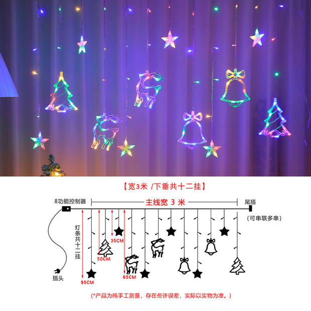 Christmas Combination Curtain Lamp Room Bedroom Lighting Chain