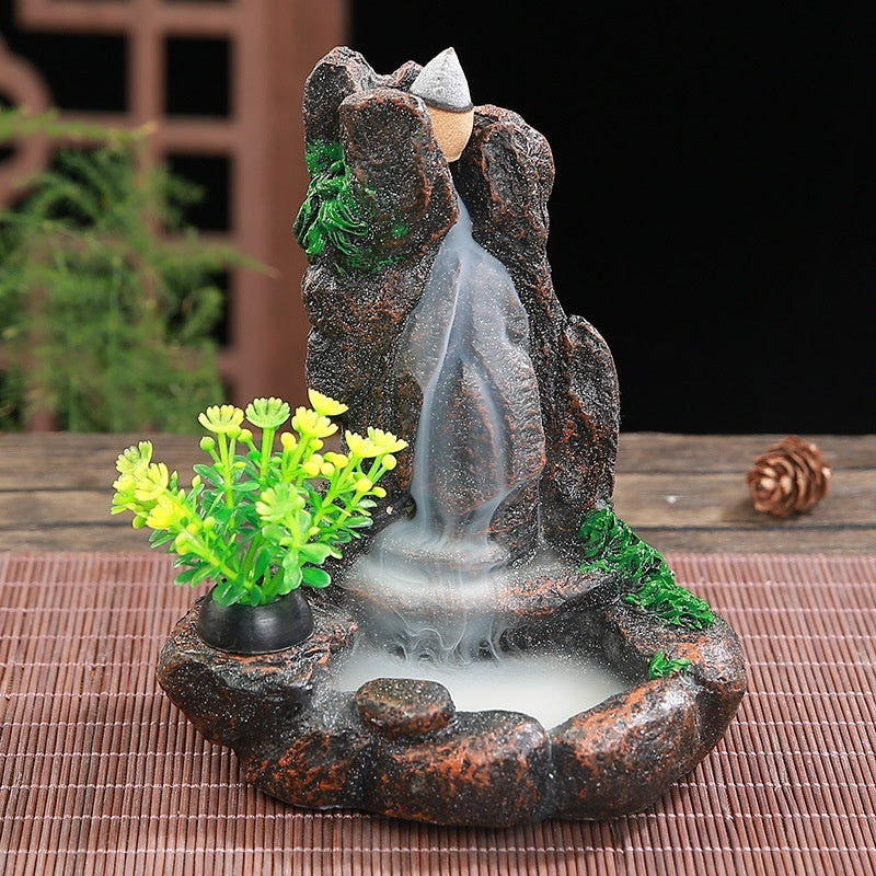 Hair Resin Censer Crafts Resin Decorations Creative Backflow Incense Burner Joss-stick Incense Coil Incense Holder Incense Holder