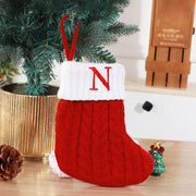 Cute Letters Christmas Wool Knitted Socks