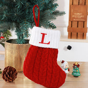 Cute Letters Christmas Wool Knitted Socks