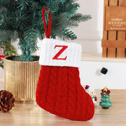 Cute Letters Christmas Wool Knitted Socks