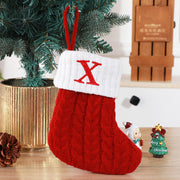 Cute Letters Christmas Wool Knitted Socks