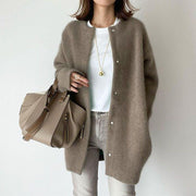 Fashion Round Neck Cardigan