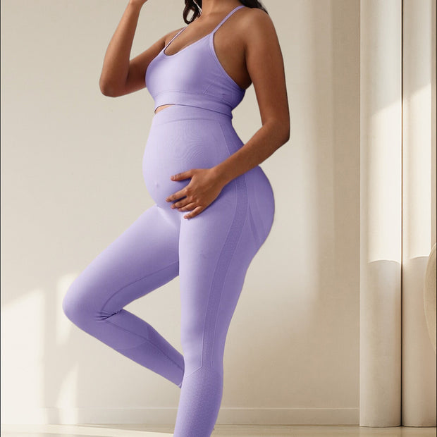 High-grade Summer Pregnant Women's Yoga Suit With Chest Pad