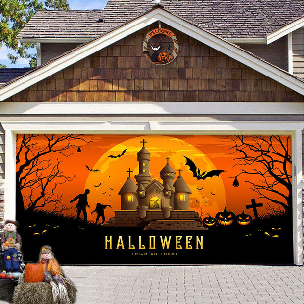 Halloween Decorative Hanging Cloth Garage Door