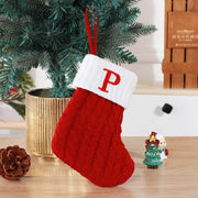 Cute Letters Christmas Wool Knitted Socks