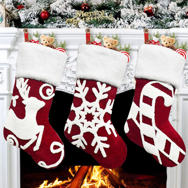 Christmas Gift Flannel Socks Gift Bag