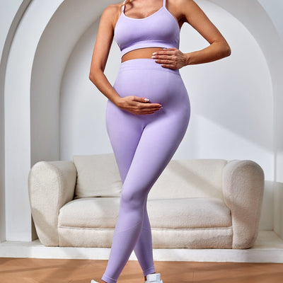 High-grade Summer Pregnant Women's Yoga Suit With Chest Pad