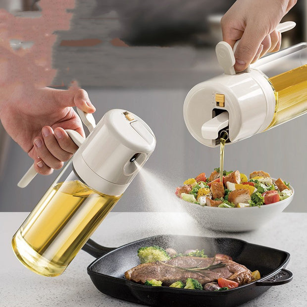 2 In 1 Oil Sprayer Bottle BBQ Cooking Oil Dispense