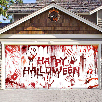 Halloween Decorative Hanging Cloth Garage Door