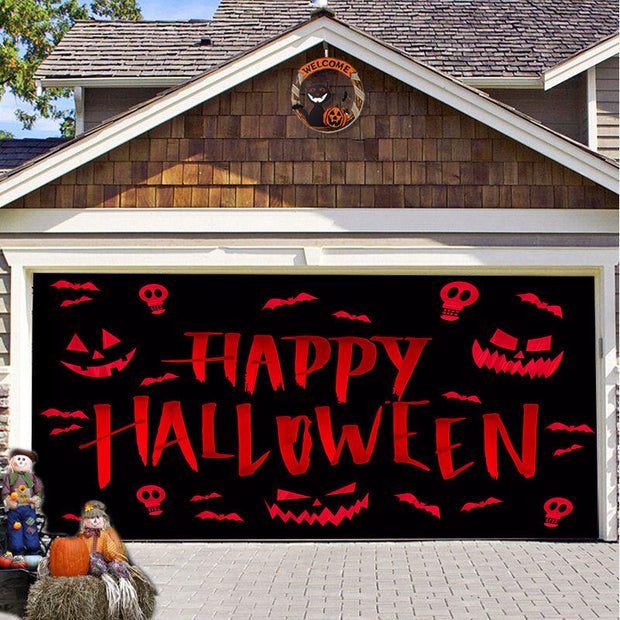 Halloween Decorative Hanging Cloth Garage Door