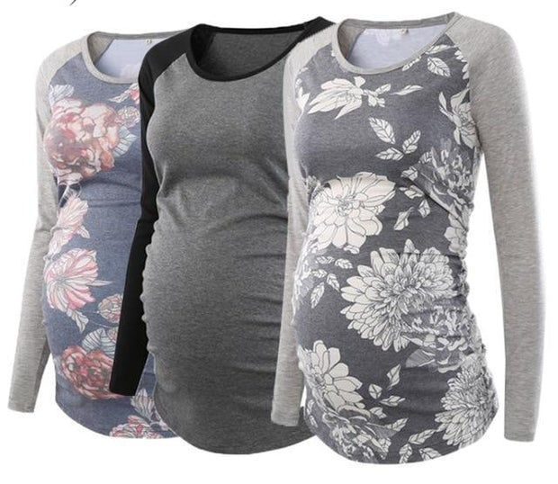 New Round Neck T-Shirt Casual Maternity Wear