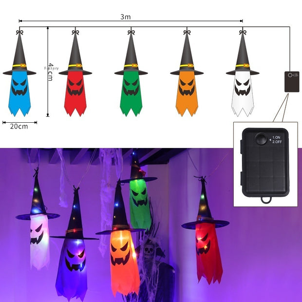 Halloween Hat LED Ghost Lighting