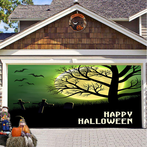 Halloween Decorative Hanging Cloth Garage Door