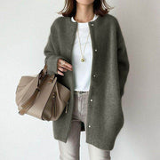 Fashion Round Neck Cardigan