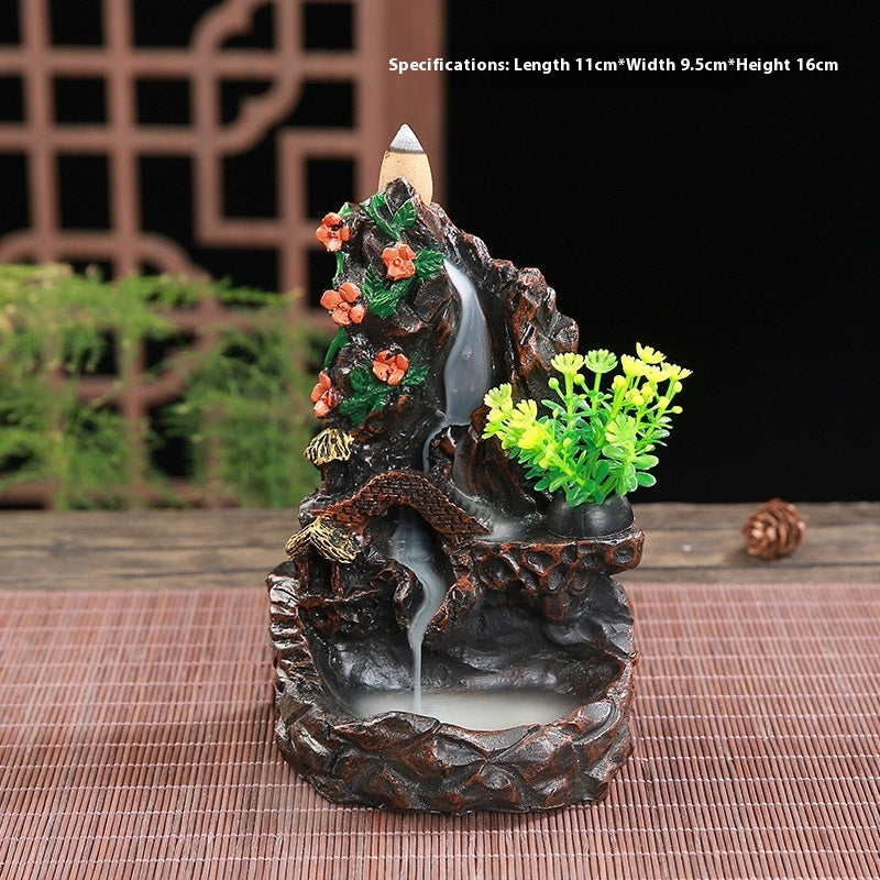 Hair Resin Censer Crafts Resin Decorations Creative Backflow Incense Burner Joss-stick Incense Coil Incense Holder Incense Holder