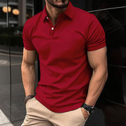 Summer Short Sleeve Polo Shirt Men