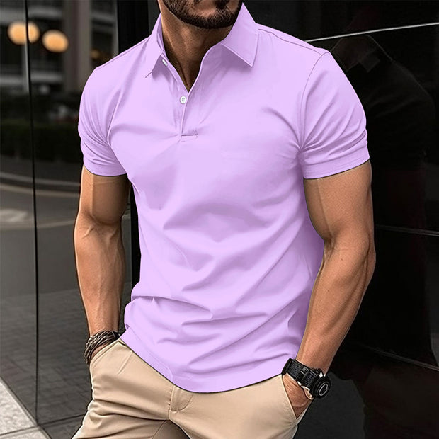 Summer Short Sleeve Polo Shirt Men