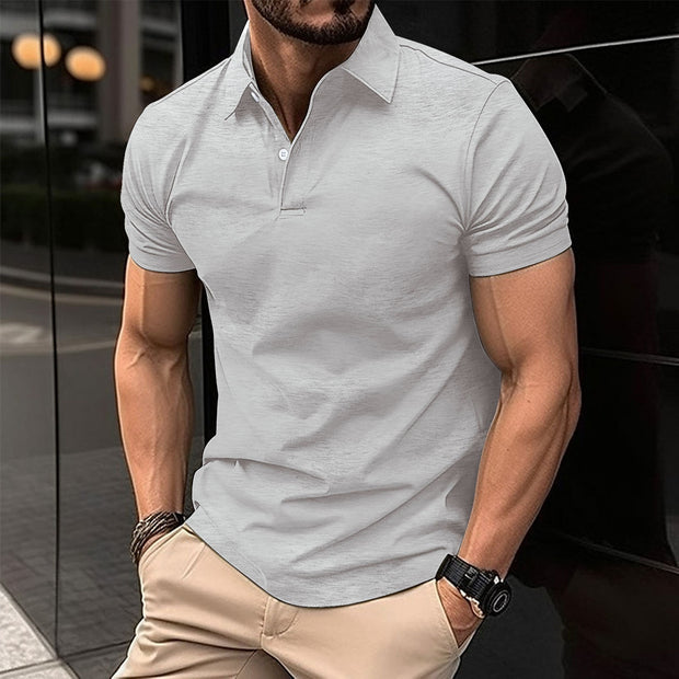 Summer Short Sleeve Polo Shirt Men