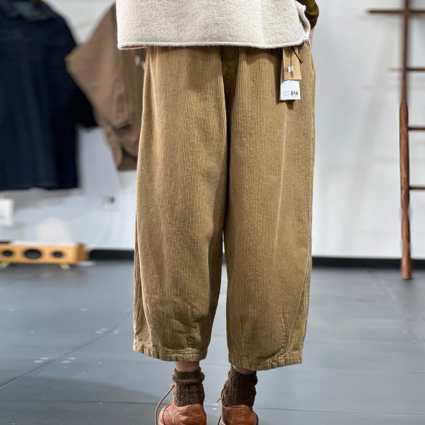 Elastic Waist Wide Leg Pants