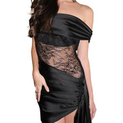 Off-shoulder Lace Women's Dress Ribbon