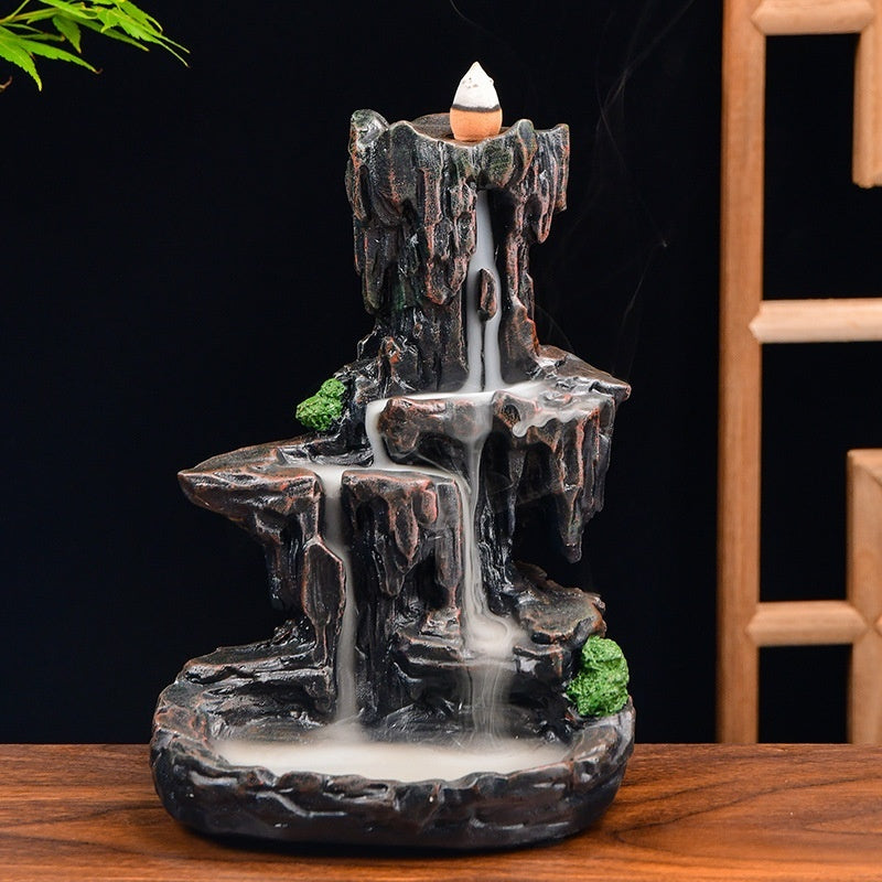 Hair Resin Censer Crafts Resin Decorations Creative Backflow Incense Burner Joss-stick Incense Coil Incense Holder Incense Holder
