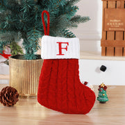 Cute Letters Christmas Wool Knitted Socks