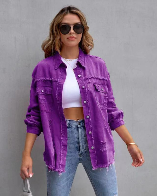 Fashion Ripped Jacket