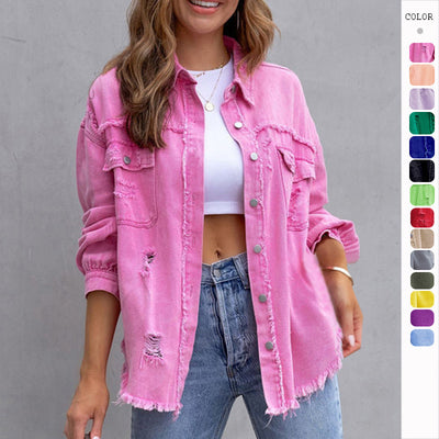 Fashion Ripped Jacket