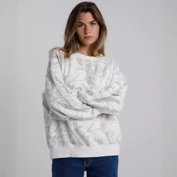 Autumn Winter Women Camouflage Two Piece Sets   Hoodie Suit