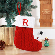 Cute Letters Christmas Wool Knitted Socks