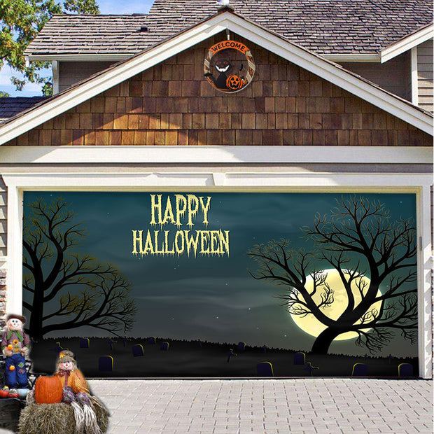 Halloween Decorative Hanging Cloth Garage Door