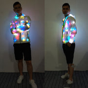 Men LED Luminous Clothes Colorful Jacket