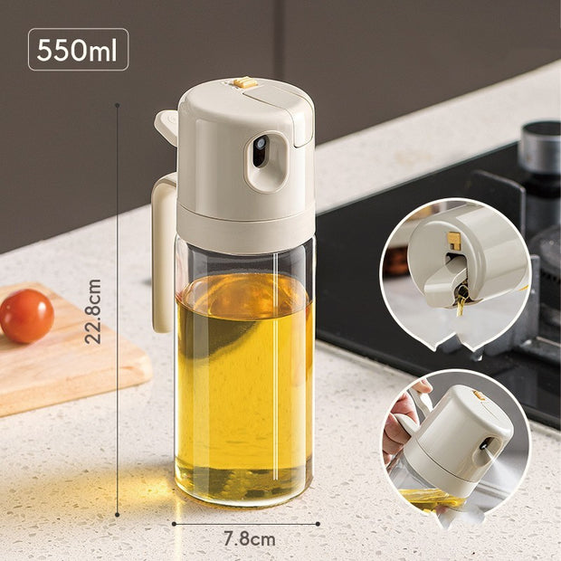 2 In 1 Oil Sprayer Bottle BBQ Cooking Oil Dispense