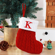 Cute Letters Christmas Wool Knitted Socks