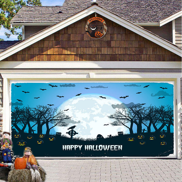 Halloween Decorative Hanging Cloth Garage Door