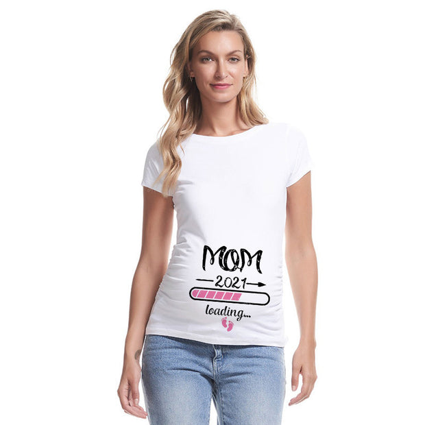 Couples Wear Short-sleeved T-shirt Maternity Wear