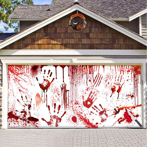 Halloween Decorative Hanging Cloth Garage Door